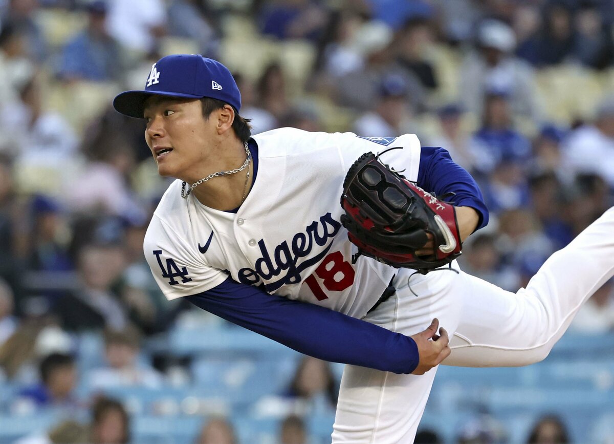Yoshinobu Yamamoto takes his 1st loss of season as Dodgers fall to Guardians