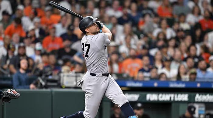 Giancarlo Stanton injury concern in New York Yankees win over Houston Astros - Baseball