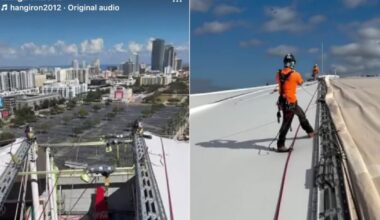 Ironworker’s viral views: How Tropicana Field’s roof was rebuilt after Hurricane Milton