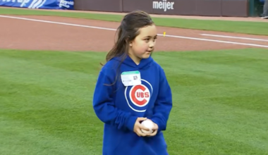 7-year-old throws first pitch at Cubs game to honor late Whitley County father