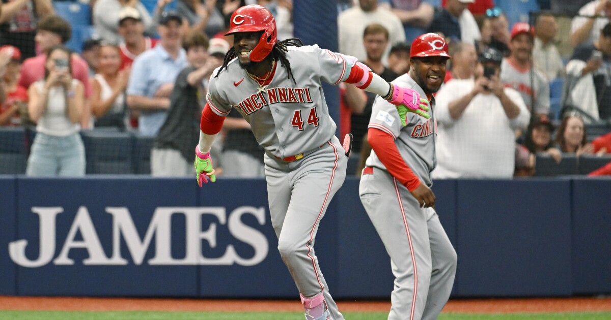 Elly De La Cruz hits 2 of Reds' 5 home runs in 12-6 victory over Rays