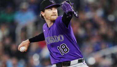 Rockies RHP Ryan Feltner leaves 2 batters after being hit by 106 mph line drive