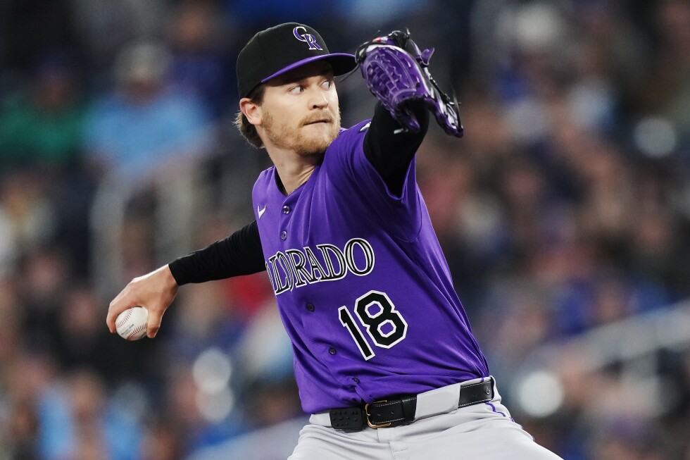 Rockies RHP Ryan Feltner leaves 2 batters after being hit by 106 mph line drive