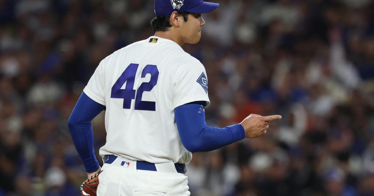 Dodgers don't need Shohei Ohtani's bat, just his arm, in rout of Mets