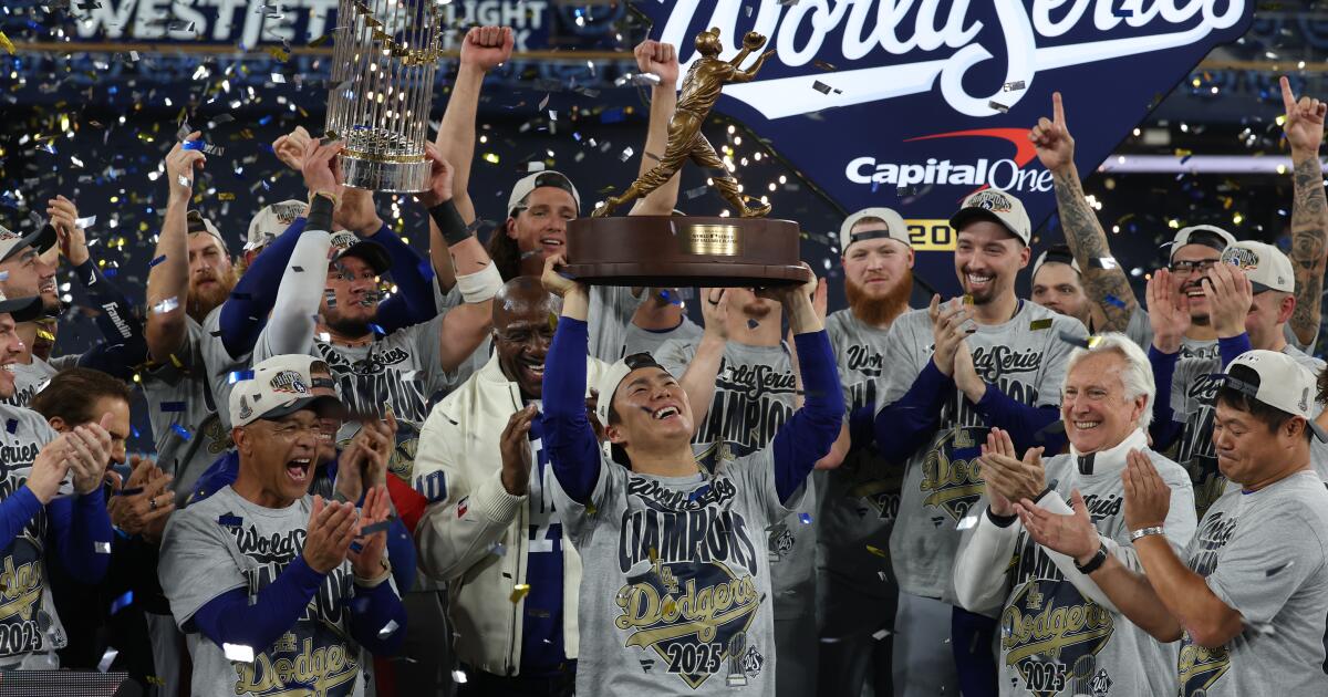 How Dodgers spent the first few hours after winning the World Series