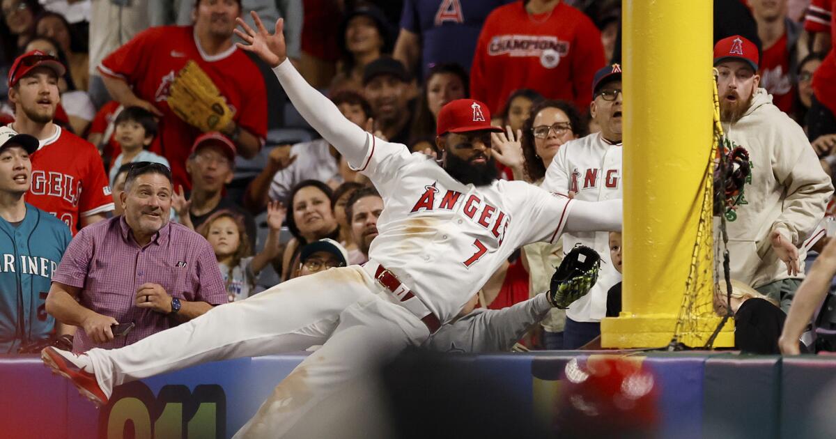 Jo Adell robs Mariners of three home runs in Angels' victory