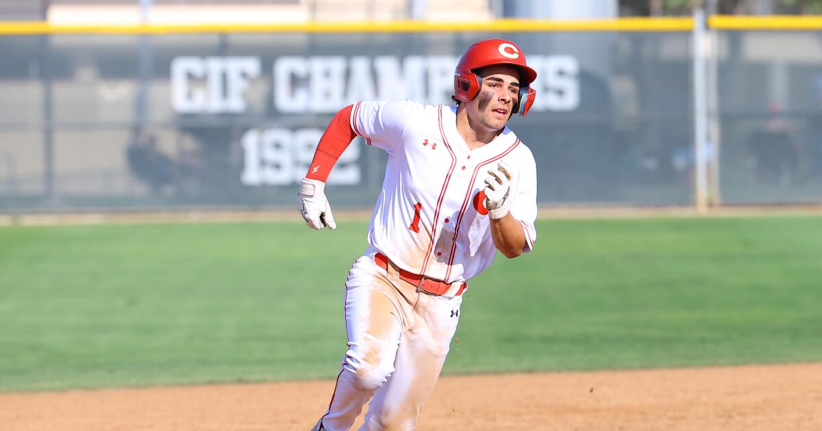 The Los Angeles Times' top 25 high school baseball rankings