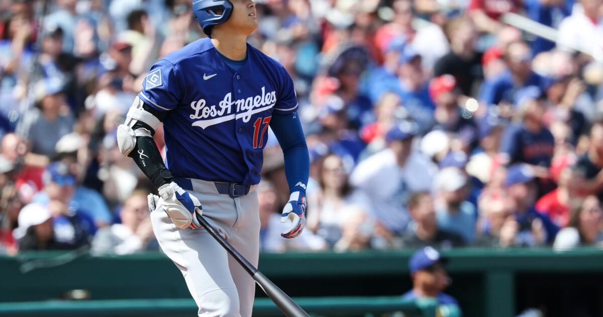 Shohei Ohtani hits first homer of the season, Dodgers roll past Nats
