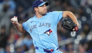 Max Scherzer pitches six innings to win first start of season as Blue Jays beat Rockies 5-1