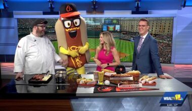 Orioles' Chef Dan brings hot dogs to WBAL-TV 11 News Today