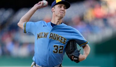 Brewers hope Misiorowski avoids serious injury when his bid for no-hitter ends with hamstring cramp