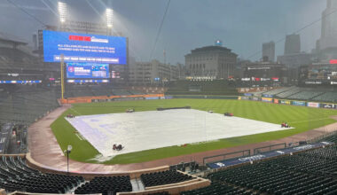 Detroit Tigers weather, rain delay vs Guardians comes to an end