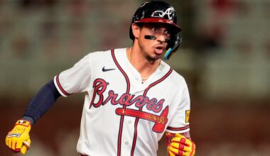Umpire leaves Braves game after getting hit in face with multiple foul balls
