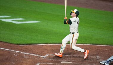 Jackson Holliday’s odd 337-foot homer sneaks under the foul pole in Orioles’ 7-4 win