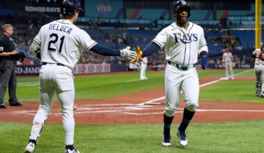 Rays place OF Jonny DeLuca on 10-day injured list with strained right hamstring