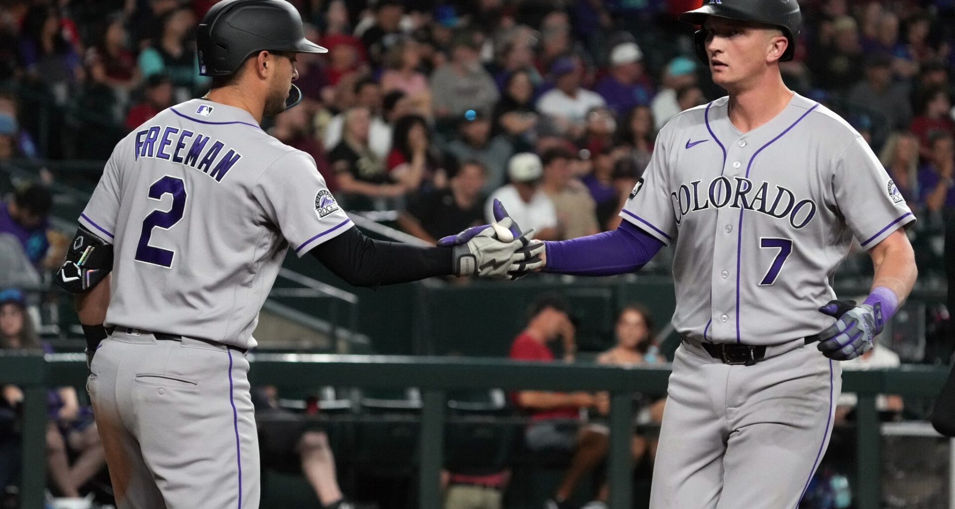 Rockies 1B TJ Rumfield leaves game with right hand contusion after hit by pitch