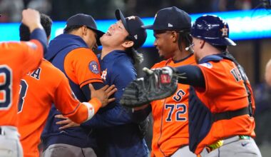 Astros throw a combined no-hitter in their 9-0 win over the Rangers