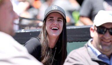 Caitlin Clark spotted at Giants game before heated Fever-Valkyries showdown in Bay Area