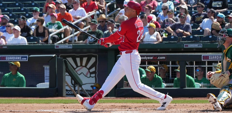 JJ Bleday watches his home run.
