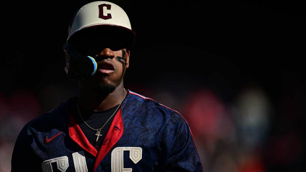 Guardians’ Angel Martinez exits Red Sox game with foot injury