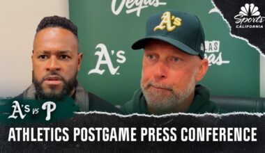 Mark Kotsay and Luis Severino discuss ‘tough night’ vs. Phillies – NBC Sports Bay Area & California