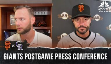 Tony Vitello, Adrian Houser react to Giants’ loss vs. Rockies – NBC Sports Bay Area & California