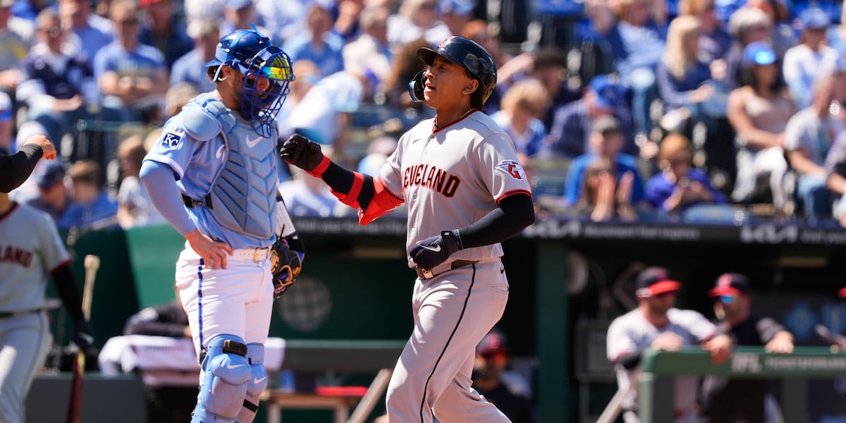 Guardians beat Royals, 8-5 to split 4-game series