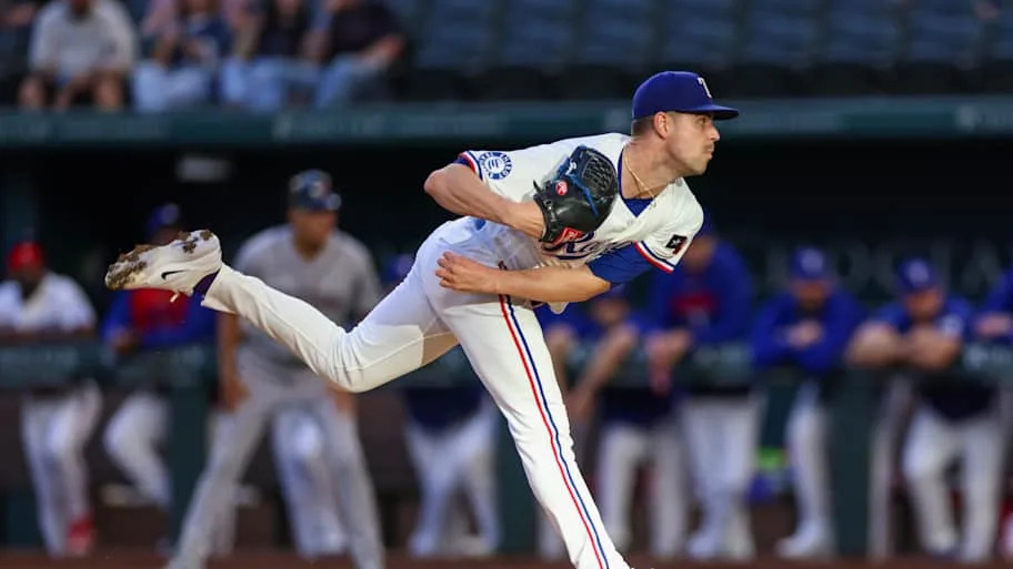 Texas Rangers pitcher MacKenzie Gore.
