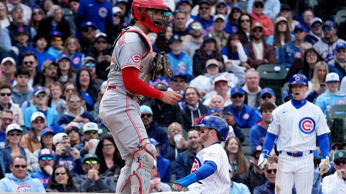 Reds catcher Tyler Stephenson’s mental error at home plate vs. Cubs goes viral