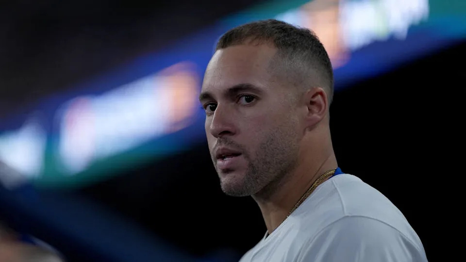Toronto Blue Jays designated hitter George Springer (4) © Nick Turchiaro-Imagn Images