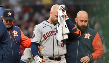 Astros’ Christian Walker Announces Update After Leaving Red Sox Game