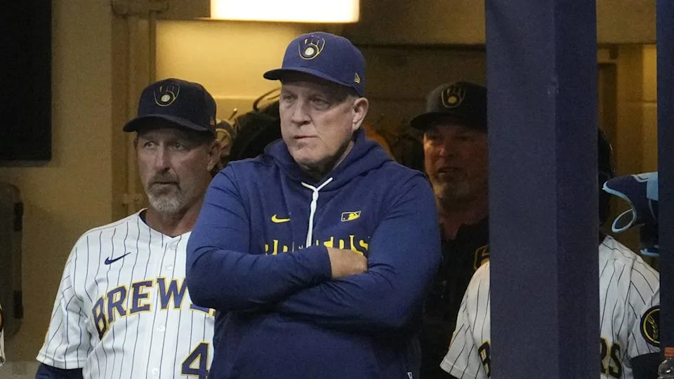 <a class="link " href="https://sports.yahoo.com/mlb/teams/milwaukee/" data-i13n="sec:content-canvas;subsec:anchor_text;elm:context_link" data-ylk="slk:Milwaukee;sec:content-canvas;subsec:anchor_text;elm:context_link;itc:0" data-yga="{"yLinkElement":"context_link","yModuleName":"content-canvas","yLinkText":"Milwaukee","ySubModuleName":"anchor_text","yHasCommerce":false}">Milwaukee</a>, Wisconsin, USA; Milwaukee Brewers manager Pat Murphy (49)