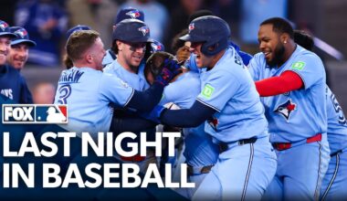 Last Night in Baseball: Blue Jays Stun Rays on 10th-Inning Walk-Off Grand Slam