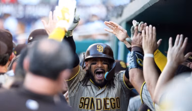 Finally! Fernando Tatis Jr. crushes a 451-foot drive for his first home run of the season