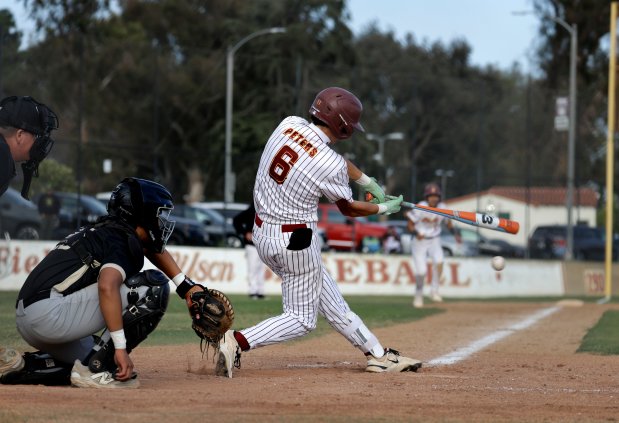 Wilson's Penn Peters (6) looks to bat in a runner as they take on Long Beach Poly in Long Beach, CA, on Tuesday, May 5, 2026. (Photo by Tracey Roman, Contributing Photographer)