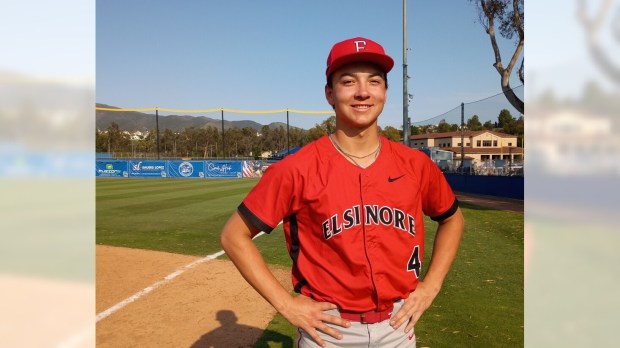 Elsinore pitcher Jacob Farias led the Tigers to a 6-4 victory over Santa Margarita in the second round of the CIF-SS Division 2 playoffs Tuesday, May 19. 2026. (Photo by Martin Henderson)