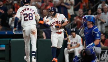 Ohtani allows his first HRs of the season to Walker and Shewmake as the Astros beat the Dodgers 2-1