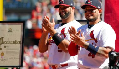 Pujols, Molina selected as newest members of the St. Louis Cardinals Hall of Fame