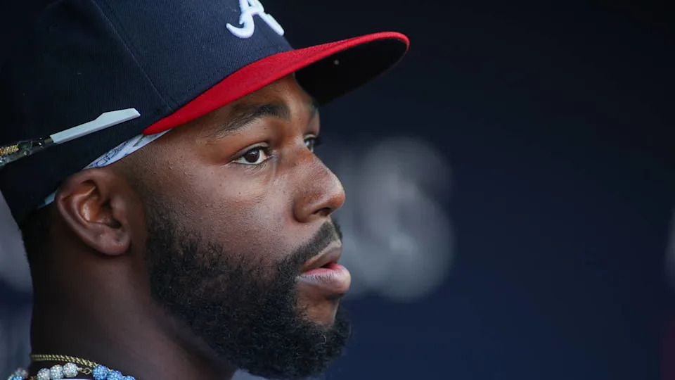 Atlanta Braves center fielder Michael Harris II (23)© Brett Davis-Imagn Images