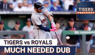 TIGERS POSTCAST: MUCH NEEDED WIN! Detroit Tigers BEAT Kansas City Royals, Gage Workman Goes Yard