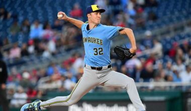 Brewers' Misiorowski leaves start due to injury