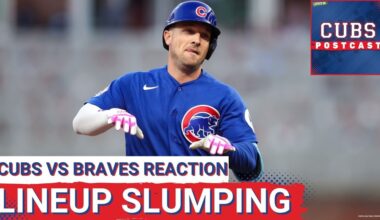 CUBS POSTCAST: The Chicago Cubs lineup is in an UGLY 3 game slump, lose to the Braves 5-2