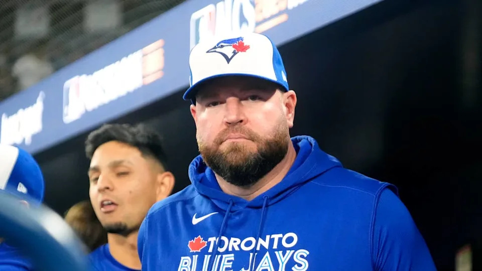Toronto Blue Jays manager John Schneider (14).John E&period; Sokolowski-Imagn Images