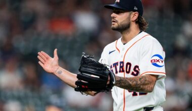 Astros Roster Moves: McCullers to IL; Meyers, Pearson Activated