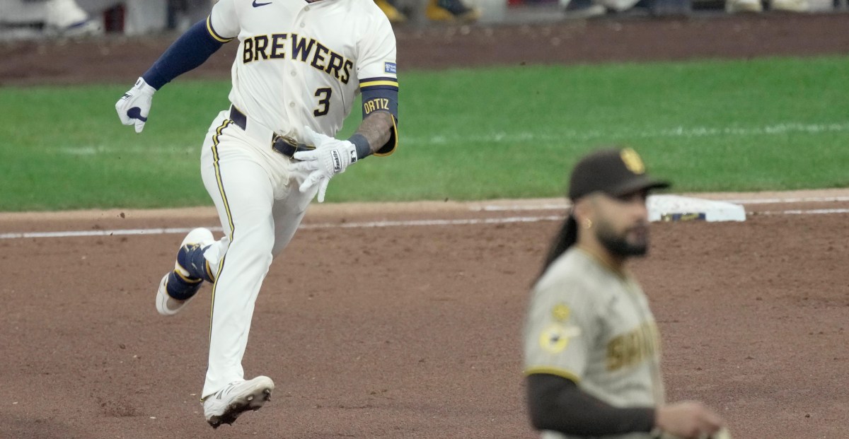 Joey Ortiz helps power Brewers offense to series opening win against Padres
