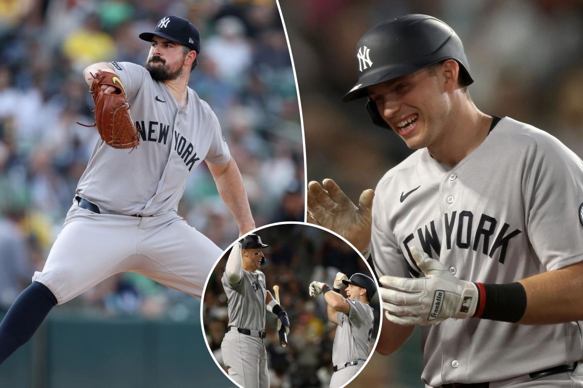Yankees' offense keep things going against A's for fifth straight victory