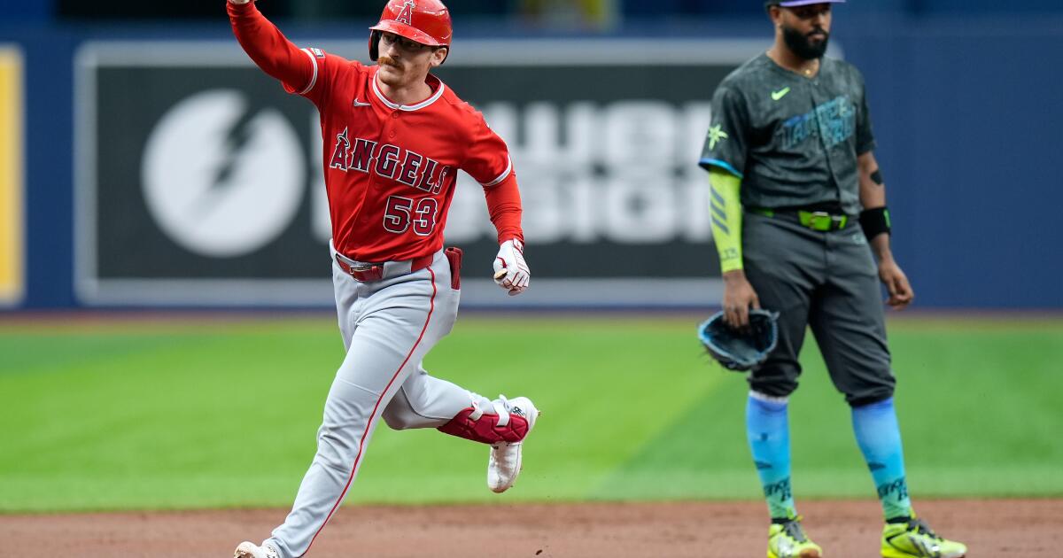 Wade Meckler starts Angels' rout of Rays with a grand slam