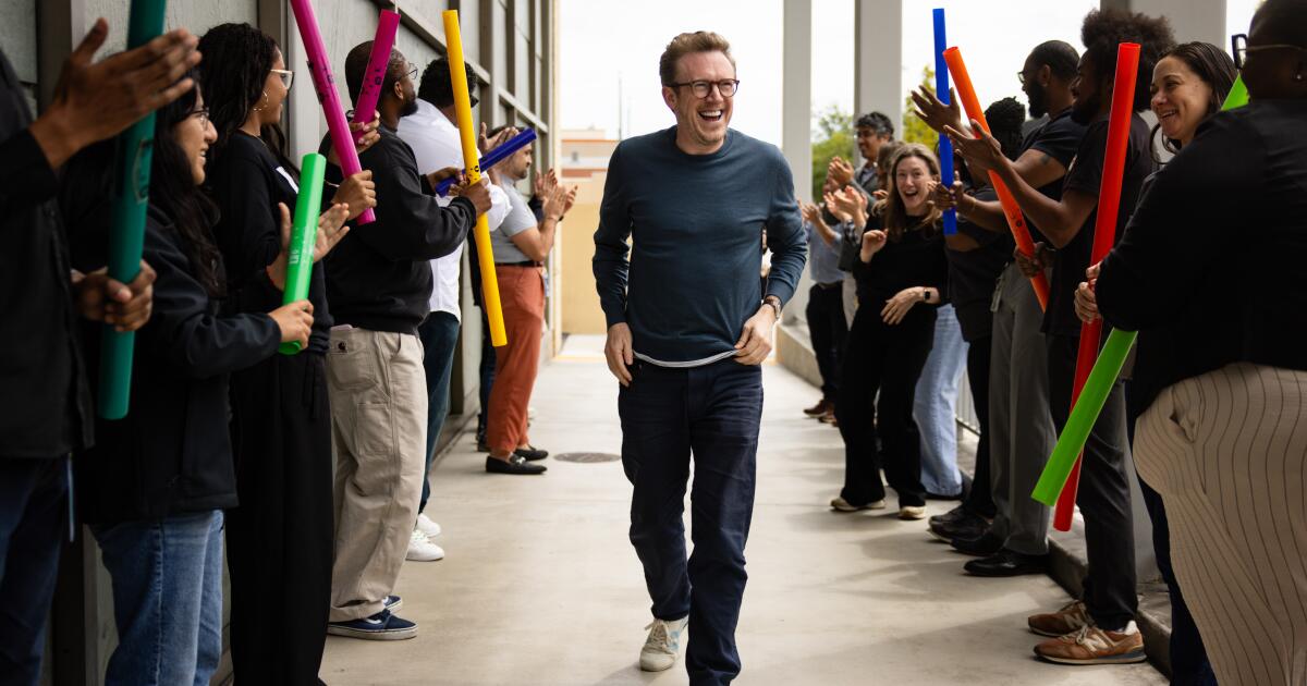 L.A. Phil's new music director, Daniel Harding, gets an L.A. welcome