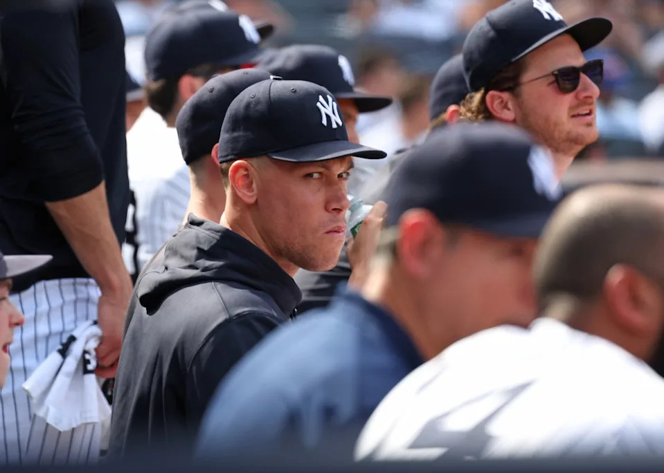 Aaron Judge is pictured during the Yankees’ June 4 game against the Guardians. Robert Sabo for the NY Post