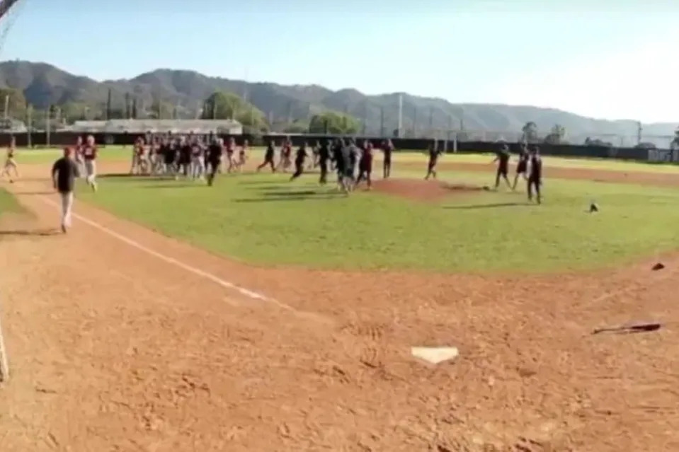 Because of the benches-clearing brawl in the bottom of the fifth, both teams were eliminated in the CIF Division 5 regional semifinal. CIF